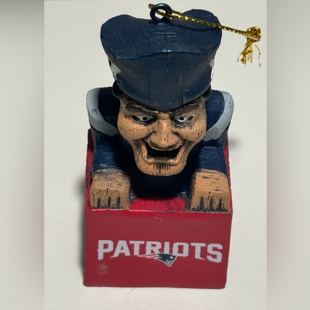 New England Patriot Mascot Tiki ornament